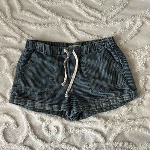 Striped Linen Tie Short